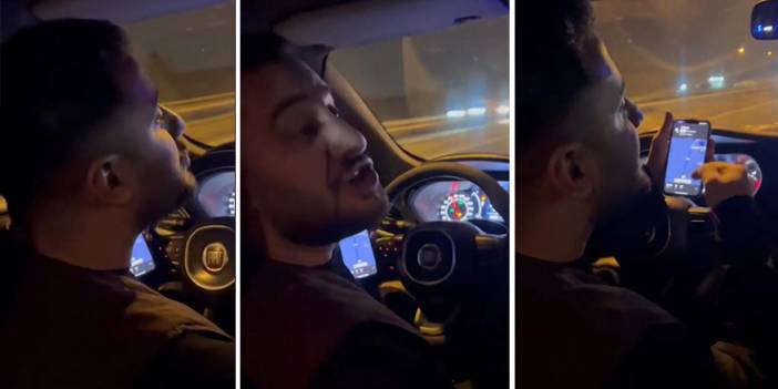 İstanbul’da “taksimetreyi neden açmadın” kavgası kamerada! Yolcuları otobanda indirmek istedi!