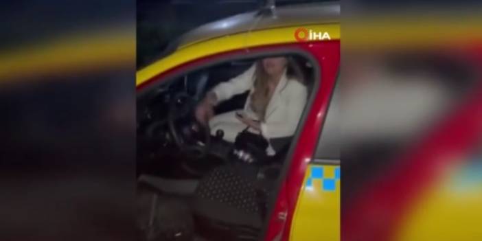 'Bu nasıl kadın' dedirten olay! Takside taşkınlık yapan kadın önce şoföre sonra polislere saldırdı!