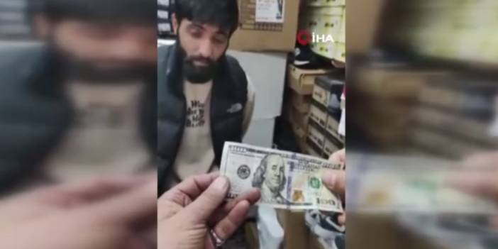 Sahte dolarla alışveriş yaptığı esnafı dolandırmak istedi, bakın nasıl yakayı ele verdi!