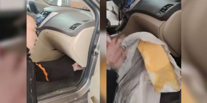 İkinci el otomobildeki hile pes dedirtti! Otomobilden airbag yerine sünger çıktı!