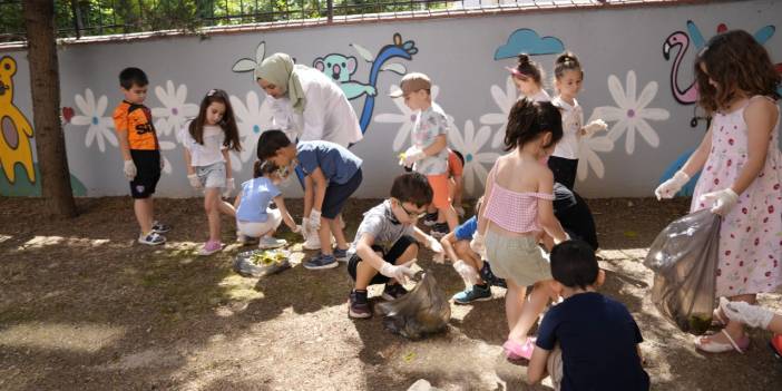Kartal Belediyesi minik kreş öğrencilerinden Dünya çevre gününde anlamlı etkinlik