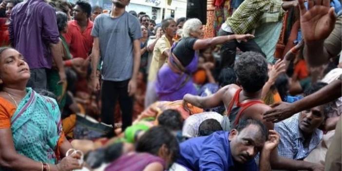 Dini tören çıkışı esnasında izdiham yaşandı, 87 kişi öldü çok sayıda yaralı var