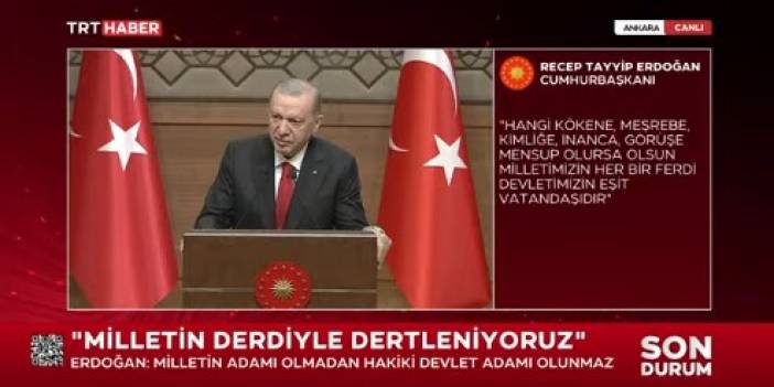 Son dakika! Cumhurbaşkanı Erdoğan, 109. dönem kaymakamlık kursu, kura töreninde konuşuyor