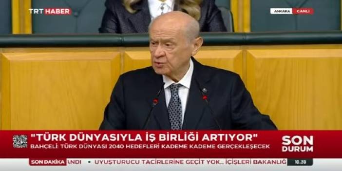 Son dakika! MHP lideri Devlet Bahçeli, TBMM'de partisinin grup toplantısında açıklamalarda bulunuyor