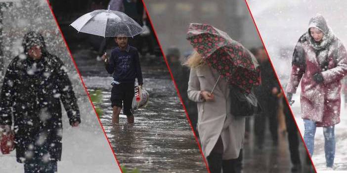 Kar yağışı, kuvvetli yağmur fırtınaya dikkat! Meteorolojiden o illere yoğun kar yağışı uyarısı! 25 Kasım 2024 Pazartesi hava durumu