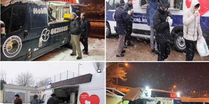 Kartal Belediyesi'nden vatandaşlara sıcak çorba ikramı