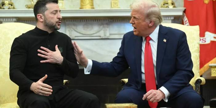 ABD Beyaz Saray'da dünyada görülmemiş skandal yaşandı! Zelenskiy ile Tramp basın önünde bir birine girdi