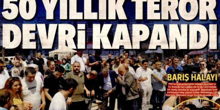 50 Yıllık terör devri kapandı! PKK kendini feshetti: 13 Mayıs gazete manşetleri