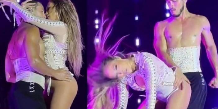 Jennifer Lopez'den soluk kesen sahne şovu! Sahne şovu sosyal medyada gündem oldu