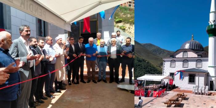 İkizdere Eskice köyünde 3 yılda yapılan cami dualarla açıldı