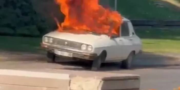 "Terörsüz Türkiye" komisyon günü dikkat çeken olay: TBMM önünde beyaz Torosu yakan şüpheli yakalandı!