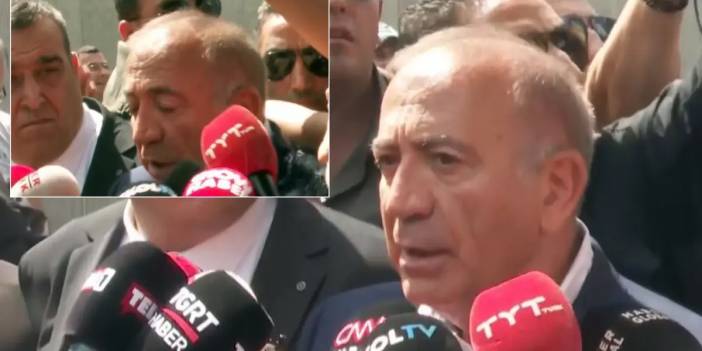 İstanbul İl Binası önünde hareketli dakikalar: Gürsel Tekin'in yüzüne su şişesi fırlatıldı!