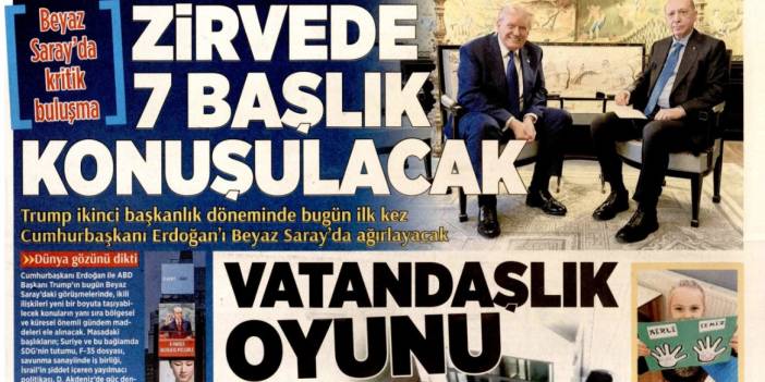 Zirvede 7 başlık konuşulacak: 25 Eylül 2025 Perşembe, güncel gazete manşetleri