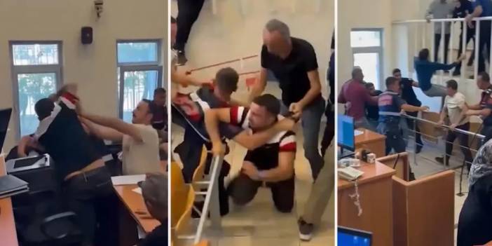 Diyarbakır Adliyesi karıştı: Tarafların birbirine girdiği kavgada yumruklar konuştu