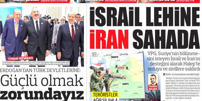 İsrail lehine İran sahada: 8 Ekim 2025 Çarşamba güncel gazete manşetleri
