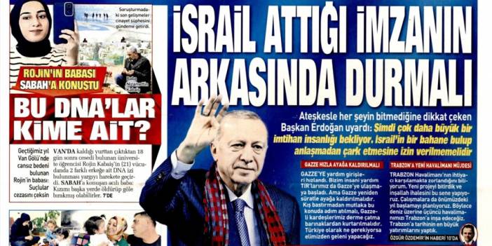 İsrail attığı imzanın arkasında durmalı: 13 Ekim 2025 Pazartesi, güncel gazete manşetleri