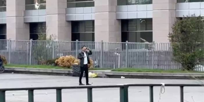 Çağlayan'da hareketli dakikalar: İstanbul Adalet Sarayı önünde başına silah dayadı ve ateş etti!