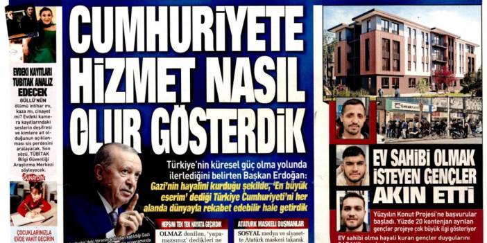 Cumhuriyete hizmet nasıl olur gösterdik: 11 Kasım 2025 Salı, güncel gazete manşetleri