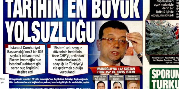 Tarihin en büyük yolsuzluğu: 12 Kasım 2025 Çarşamba güncel gazete manşetleri...