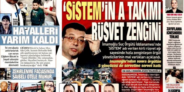 Sistemin A takımı rüşvet zengini: 17 Kasım 2025 Pazartesi güncel gazete manşetleri...