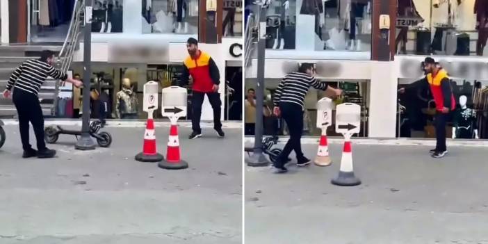 İstanbul Merter'de hareketli dakikalar: Kendisini bıçakla savunan kargocuyu tabancayla bacağından vurdu!