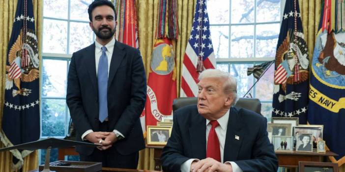 Trump'la bir araya gelen Mamdani söylemlerini ve duruşunu bozmadı!