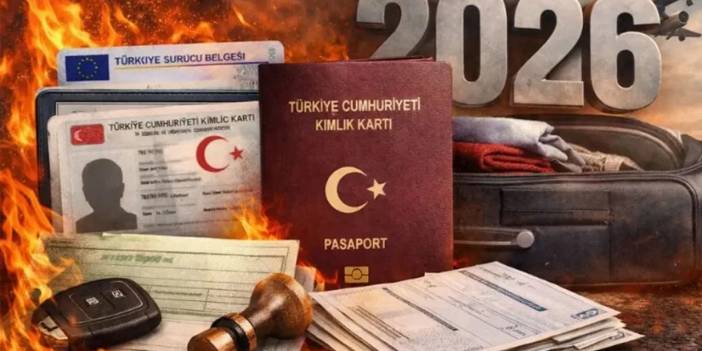 Hepsine birden zam geldi! Pasaport, ehliyet, kimlik 2026 yılı zamlı fiyatları belli