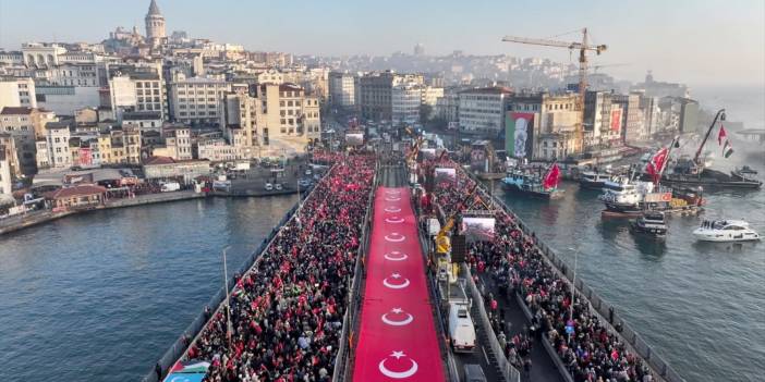 1 Ocak'ta Galata Köprüsü'nde Filistin için büyük yürüyüş: İşte kapatılacak yollar!