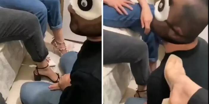 Başımıza taş yağacak: Üç kadının bir erkeği köle gibi kullandığı görüntüler ortalığı ayağa kaldırdı!