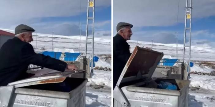 Yaşlı adam şaştı kaldı: Çöp kutusunun kapağını açınca bakın neyle karşılaştı?