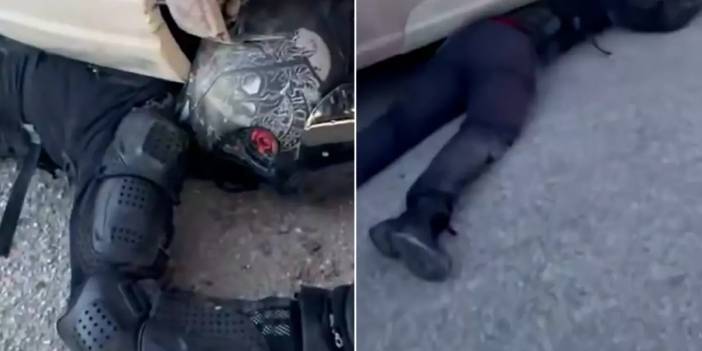 Tırın altına girdi kazadan burnu bile kanamadan çıktı!