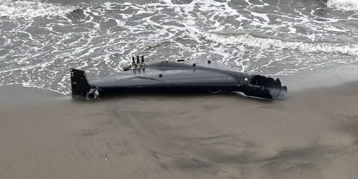 Ordu'da sahile vuran insansız hava aracı dikkat çekti! Olay yerine ekipler sevk edildi