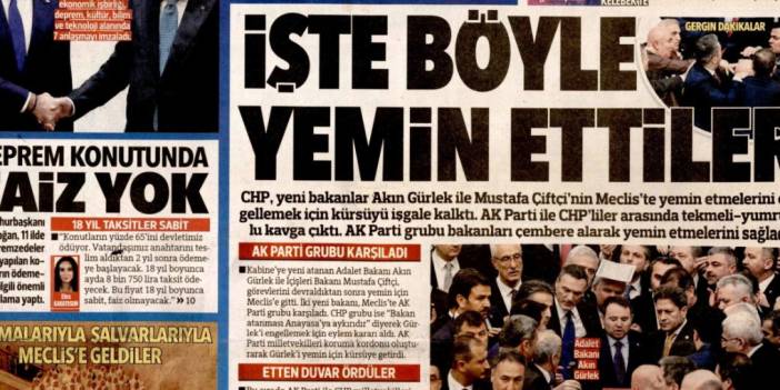 İşte böyle yemin ettiler: 12 Şubat 2026 Perşembe güncel gazete manşetleri