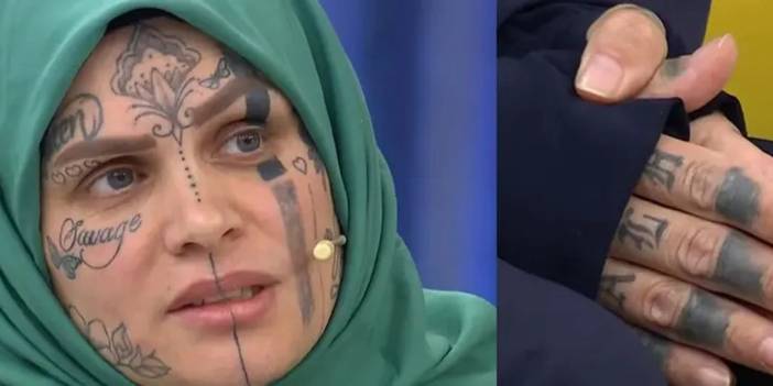 Dövmeli kadından dikkat çeken açıklama: Bir zalime aşık oldum bu hale geldim