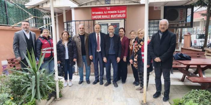 CHP Pendik ilçe Başkanı Niyazi Güneri muhtarları ziyaret etti