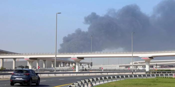 İran, şimdi de Dubai Havalimanı'nı vurdu! Uçak seferleri durduruldu!