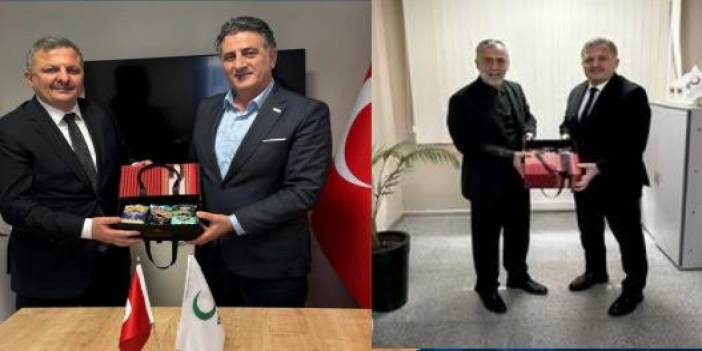 Pendik Rizeliler derneğinden Kızılay ve Yeşilay'a nezaket ziyareti