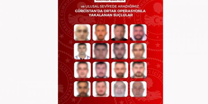 İçişleri Bakanlığından son dakika: Gürcistan'da ortak operasyonla 13'ü kırmızı bültenli 16 suçlu yakalandı