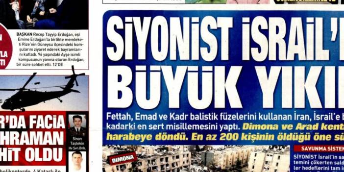 Siyonist İsrail'de büyük yıkım: 23 Mart 2026 Pazartesi güncel gazete manşetleri