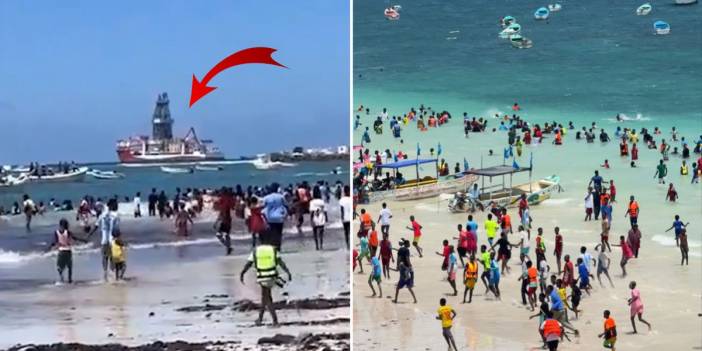 Çağrı Bey Somali'ye ulaştı: Türk gemisi yoğun ilgi gördü!