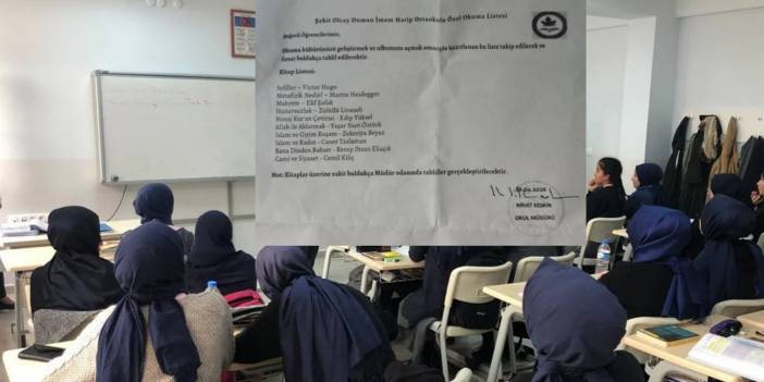 İmam hatip'te öğrencilere önerilen kitap listesi, velileri ayağa kaldırdı: Açığa alınan okul müdürü bakın kendini nasıl savundu?