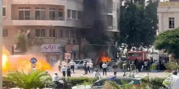 Şam'da hareketli dakikalar: Macron'un kaldığı otelin yakınında peş peşe patlama!