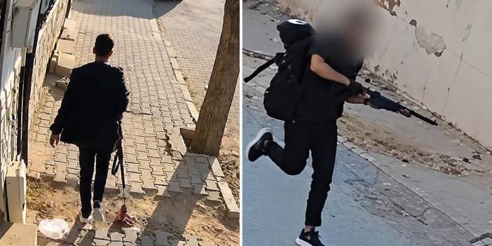 Elini kolunu sallaya sallaya okul önüne giderek dehşet saçtı!