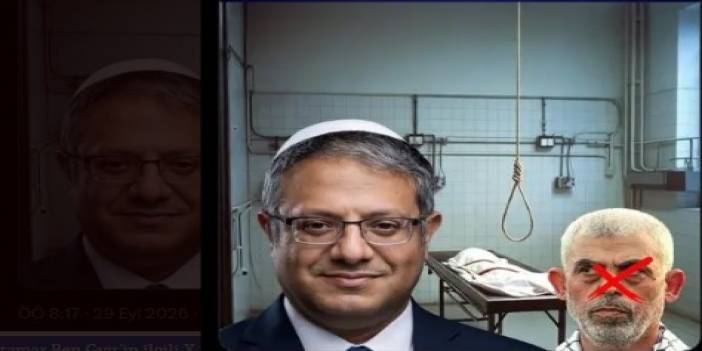 Ben Gvir'den Yahya Sinvar'a küstah tehdit: Cenazeleri yakacağız!