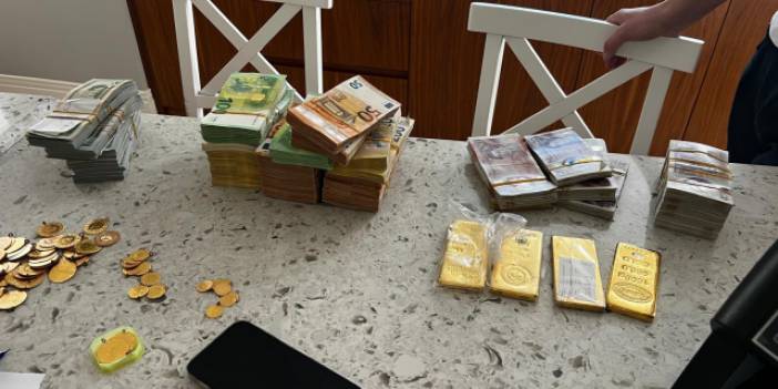 Mersin soruşturmasında olay görüntüler! Evden serveti polis para makinası ile sayabildi...