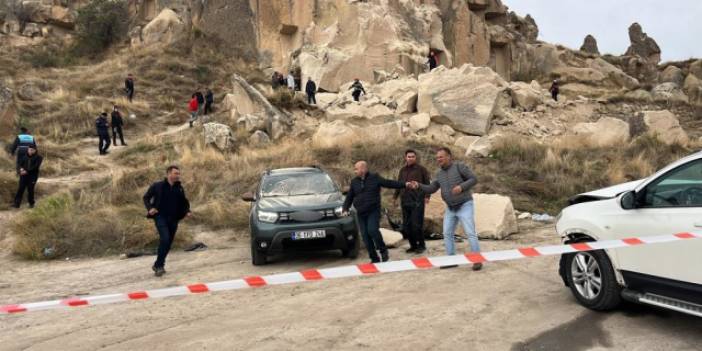 Kapadokya'dan acı haber: Çöken Peribacasının altında kalan 2 kişi hayatını kaybetti,  1 kişi yaralı kurtuldu!