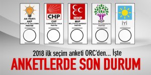 Anketlerde son durum! İşte 2018'in ilk seçim anketi!
