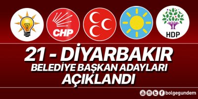 2019 Diyarbakır Belediye başkan adayları belli oldu – 2019 Diyarbakır yerel seçim adayları