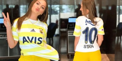 Fenerbahçe forması giydi! Tüm dikkatleri üzerine çekti...