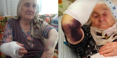 Gelin dehşeti! 92 yaşındaki kayınvalidesini sopayla dövdü!